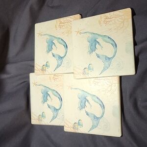 Thirstystone 4 Piece Under The Sea Mermaid Coaster Set